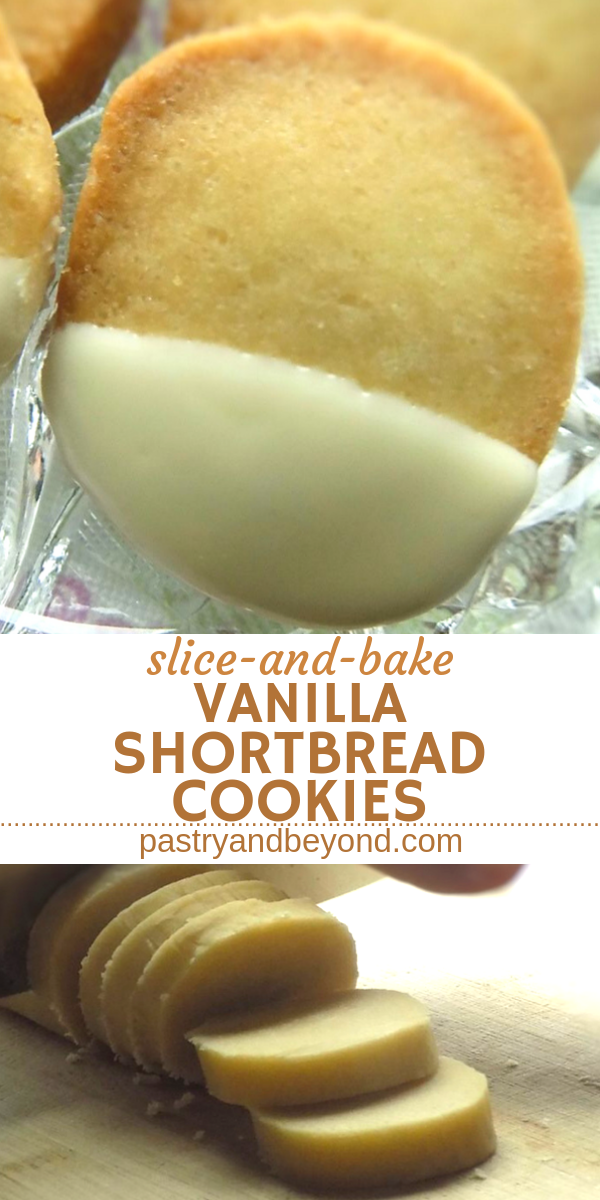 Easy Slice-and-Bake Vanilla Shortbread Cookies