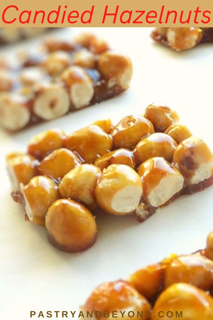 Pin for candied hazelnuts