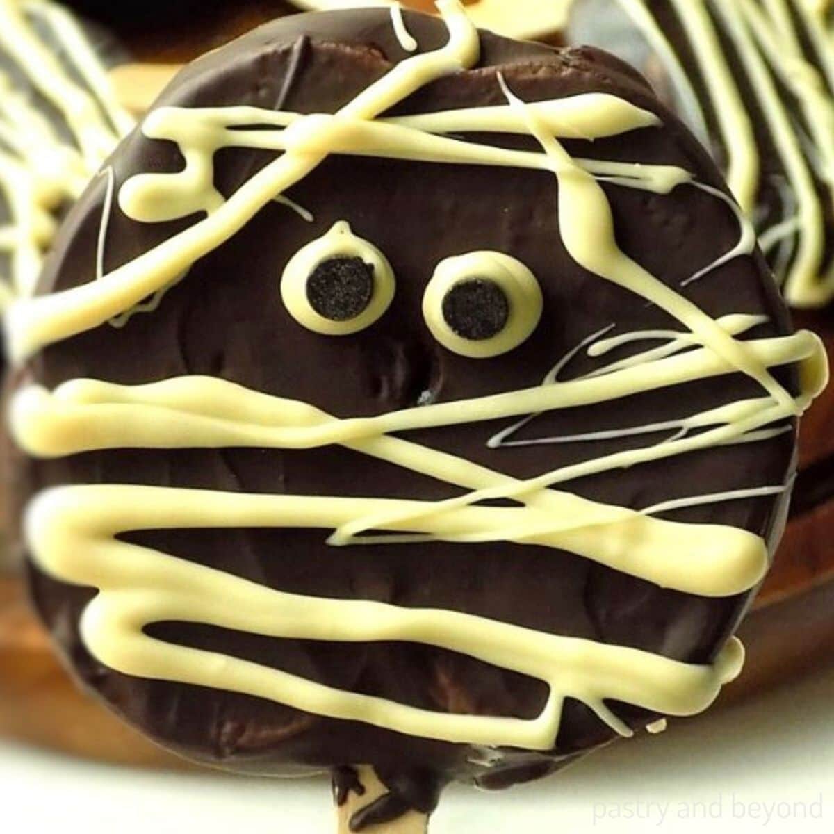 Halloween Chocolate Covered Apple Slices