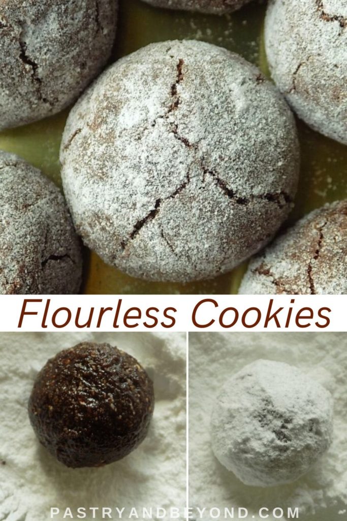 Flourless crinkle cookies