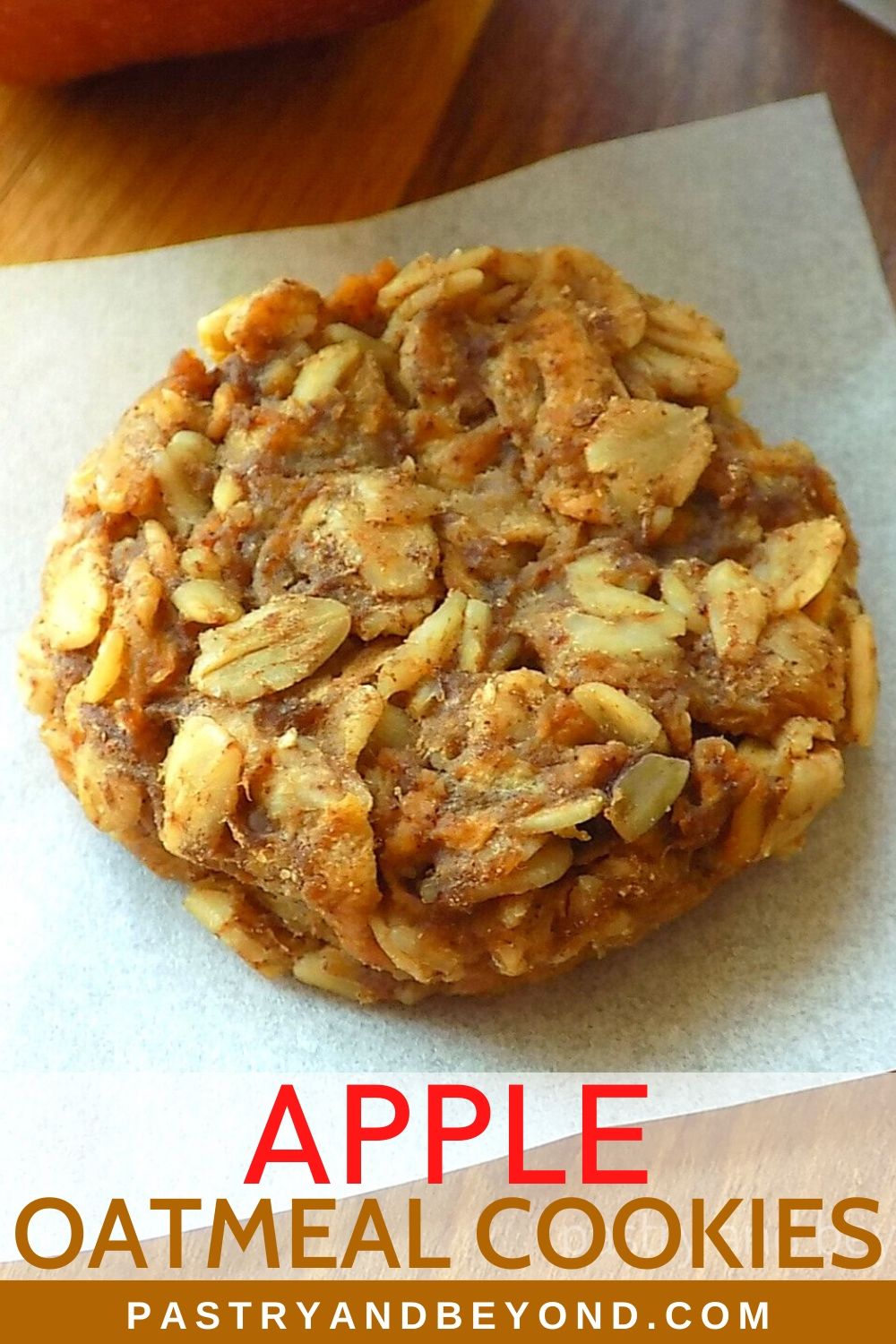 Healthy Apple Oatmeal Cookies - Pastry & Beyond