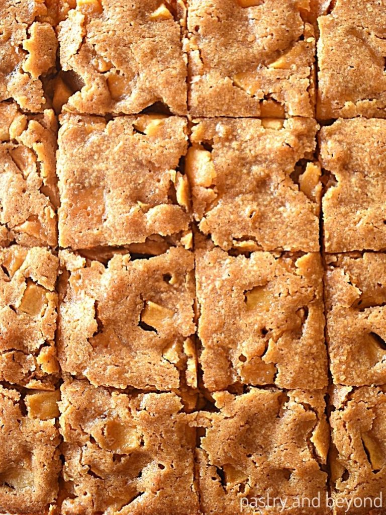 Blondie that is cut into 16 squares.
