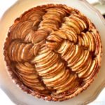 Overhead view of easy apple tart recipe.